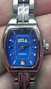 UCLA Bruins Fossil 3 hand Womens Ladies watch w date display Li3043