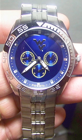 West Virginia Mountaineers Fossil Multifunction II Watch