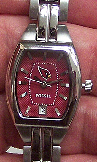 Arizona Cardinals Fossil Logo Watch. Ladies 3 Hand Analog NFL1184
