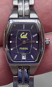 UC Berkely Cal Bears Fossil Womens 3 Hand analog Watch Li3009