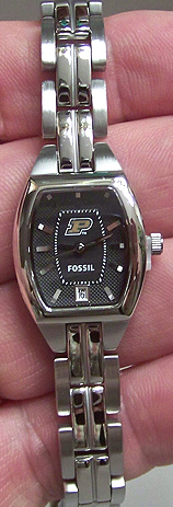 Purdue Boilermakers Fossil 3 hand Womens watch w date display Li3037